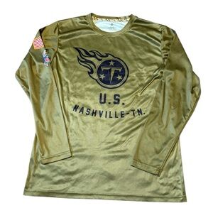 NFL Tennessee Titans Veteran Appreciation Long Sleeve Wicked Shirt size M